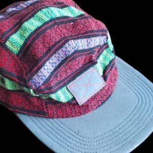 Vintage Multicolor 5 Panel Strapback Hat
